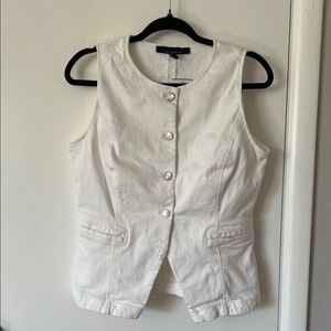 White House Black Market white Sleeveless Top